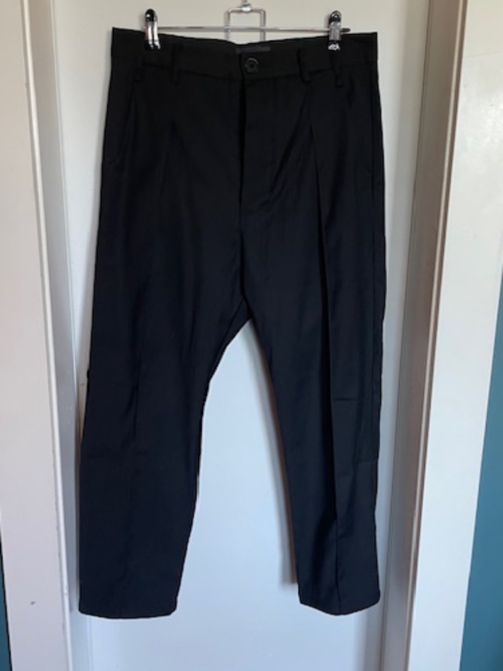 BONELESS Guangzhou Streetwear - Black Hidden Button Pants